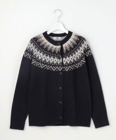 J.PRESS LADIES L FAIR ISLE ニット カーディガン