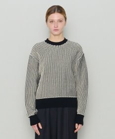 JOSEPH 【洗える】バイオテープコットン　ラウンドネックニット