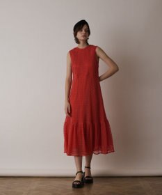 GRACE CONTINENTAL メッシュロングワンピース