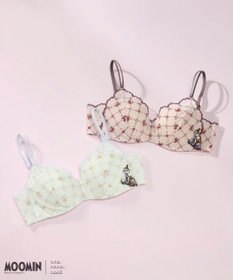 une nana cool 【リニューアル】MOOMIN × une nana cool 364ブラ レース ノンワイヤーブラ