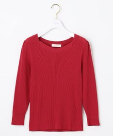 ANY SIS 【洗える】ネックポイントリブ ニット