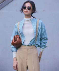 23区 【洗える】ストレッチダブルクロス サスペンダーパンツ