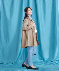 Tiaclasse 【洗える】スタンドカラープリーツコート