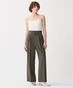 uncrave 【佐藤晴美さん着用】ウォッシャブルドライサップ ワイドパンツ(サスペンダー付き)