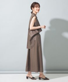 SHARE PARK LADIES 【洗える】リネンレーヨンコーティングウォッシュスカート