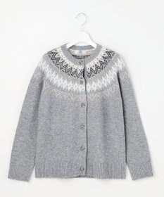 J.PRESS LADIES L FAIR ISLE ニット カーディガン