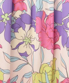 GRACE CONTINENTAL フラワープリントテーラーワンピース