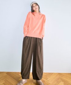 ANY コーデュロイタックバギーパンツ ブラウン