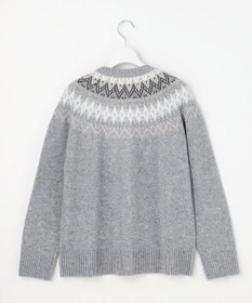 J.PRESS LADIES L FAIR ISLE ニット カーディガン