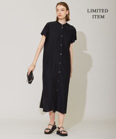 ICB 【WEB限定・洗える】 バンドカラーワンピース