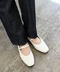 Pointer 日本製 本革ストラップ付きパンプス