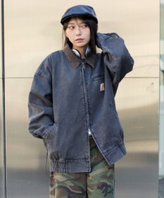 WEGO ワーカーズWジップデニムブルゾン