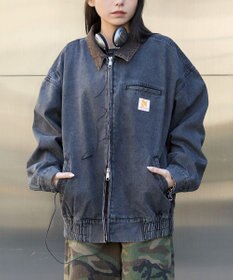 WEGO ワーカーズWジップデニムブルゾン