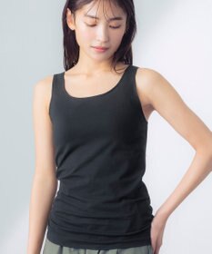 Wing カップ付きタンクトップ 綿混(身生地部) ラク きれいなバストシルエット 【シンクロブラトップ 綿混タイプ】 ブラトップ ET1132 ウイング／ワコール