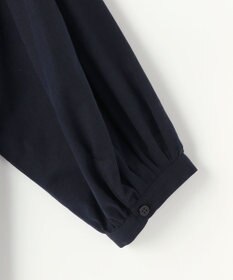 自由区 バンドカラーコットン ブラウス