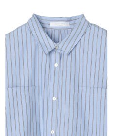 Green Parks 胸元ポケットイージーケアストライプシャツ