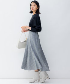 23区 L ポリエステルウール チェック スカート