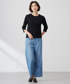 J.PRESS LADIES L リブ クルーネック カットソー