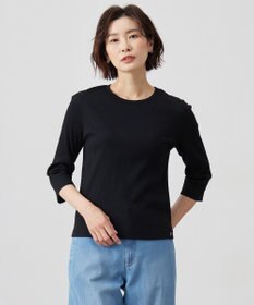 J.PRESS LADIES リブ クルーネック カットソー