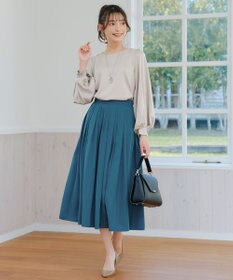 Tiaclasse L 【洗える】ボリュームスリーブブラウス