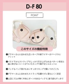 AMPHI ブラジャー パーソナル設計 脇高 背中スムージング 【stylist 4U スタイリストフォーユー】 A～Gカップまで対応 大きいサイズ ブラ BOG300 アンフィ／ワコール