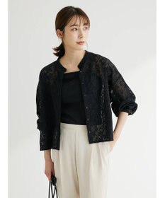 Green Parks ・ＥＬＥＮＣＡＲＥ　ＤＵＥ　バンドカラーレースシャツ