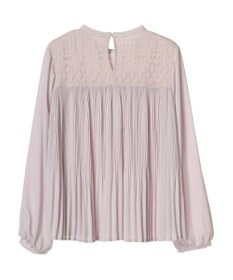 earth music&ecology レースプリーツブラウス