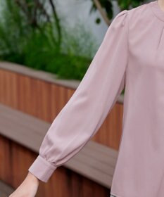 Tiaclasse 【洗える】スキッパー衿ボタンブラウス