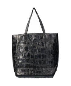 INTER-CHAUSSURES 【ANDREA CARDONE ITALI】ファスナー付き型押しレザートートバッグ