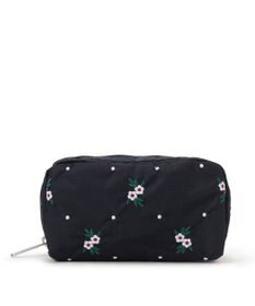LeSportsac RECTANGULAR COSMETIC/フローラルラティスEMB