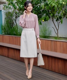 Tiaclasse 【洗える】スキッパー衿ボタンブラウス