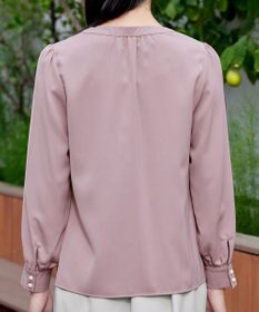 Tiaclasse 【洗える】スキッパー衿ボタンブラウス