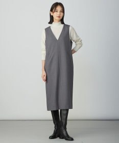 J.PRESS LADIES L ツムギートflannel ジャンパースカート