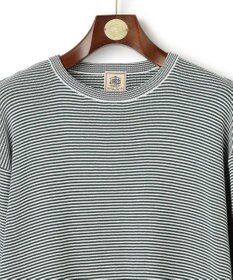 J.PRESS MEN 【Tシャツ感覚で着られる新感覚ニット】ボーダーニット ロングスリーブＴシャツ