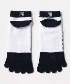 FILA GOLF／marie claire 【FILA GOLF】 ボーダージャガード五本指アンクルソックス