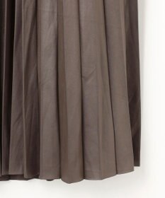 ANY 【ウエストゴム】レザーライクプリーツスカート