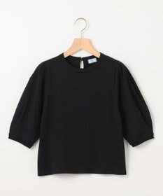 組曲 クルミボタン5分袖ニット