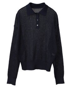 AMERICAN HOLIC メタルライクニットポロ