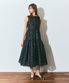 GRACE CONTINENTAL キカドットジャガードドレス