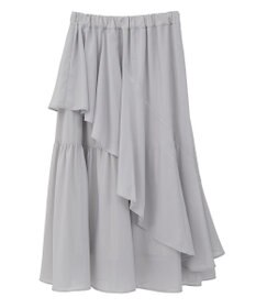 earth music&ecology シャイニーラッフルスカート