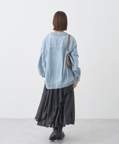 earth music&ecology シャイニーラッフルスカート