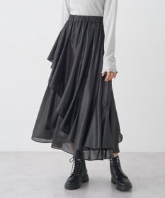 earth music&ecology シャイニーラッフルスカート