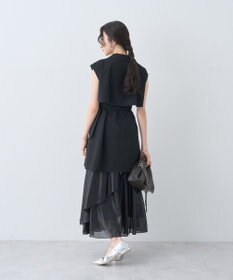 earth music&ecology シャイニーラッフルスカート