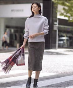 J.PRESS LADIES S ニードルパンチ ハイネック カットソー