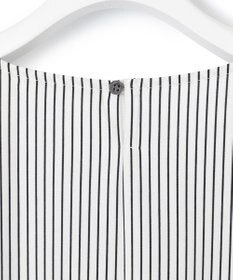 23区 【洗える】タックディテールプルオーバー ストライプ カットソー