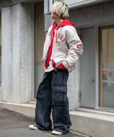 WEGO 【ユニセックス着用ITEM】グラフィックパファースタジャン