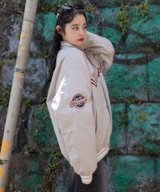 WEGO 【ユニセックス着用ITEM】グラフィックパファースタジャン