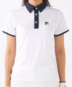 FILA GOLF／marie claire 【FILA GOLF】アクセントカラー半袖ポロシャツ