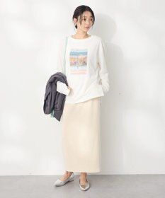 CRAFT STANDARD BOUTIQUE ラメ天竺フォトプリントロンTEE