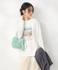 CRAFT STANDARD BOUTIQUE ラメ天竺フォトプリントロンTEE